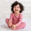 Toddler Bamboo Pajamas, Dusty Rose - Pajamas - 2 - thumbnail