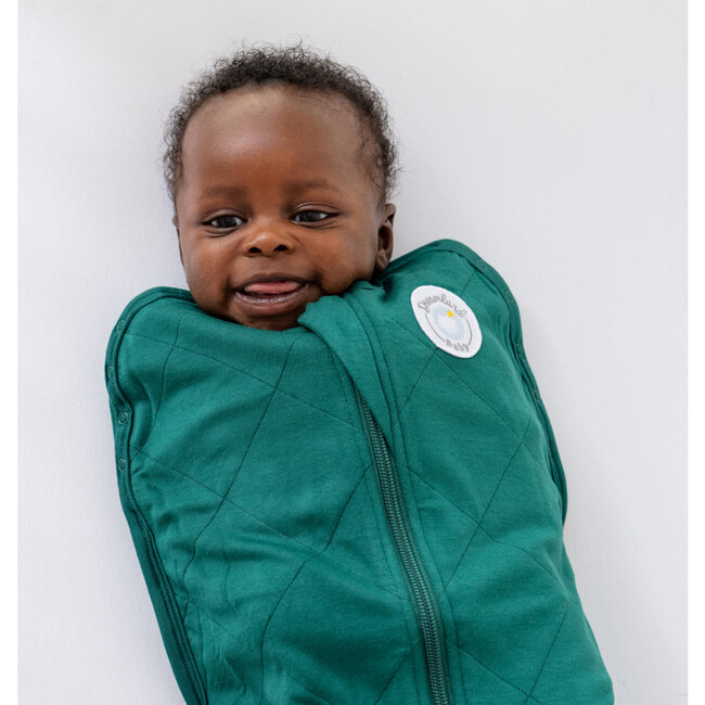 Bamboo Classic Swaddle, Forest Green - Swaddles - 3