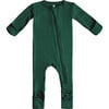 Baby Bamboo Pajamas w/ DreamCuffs®, Forest Green - Footie Pajamas - 1 - thumbnail