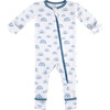 Baby Bamboo Pajamas w/ DreamCuffs®, Blue Rainbow - Footie Pajamas - 1 - thumbnail