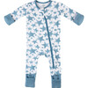 Baby Bamboo Pajamas w/ DreamCuffs®, Blue Star - Footie Pajamas - 1 - thumbnail