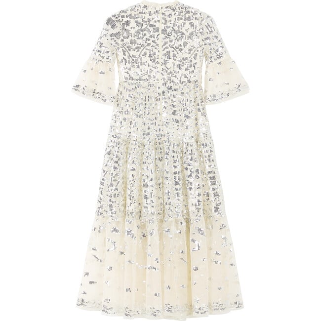 Tabitha Sequin Maxi Dress, Crème - Dresses - 2