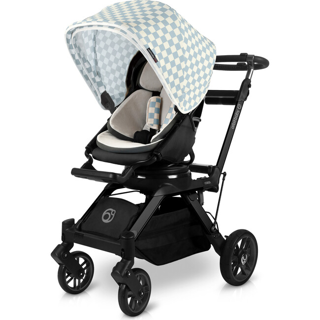 Stroller Canopy, Checkered Surf Spray