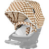 Stroller Canopy, Chestnut Check - Stroller Accessories - 1 - thumbnail