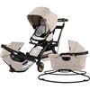 Stroll, Lounge & Ride Travel System, Black Luxe/Melange Flax - Travel Systems - 1 - thumbnail