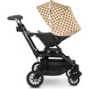 Stroller Canopy, Chestnut Check - Stroller Accessories - 3 - thumbnail