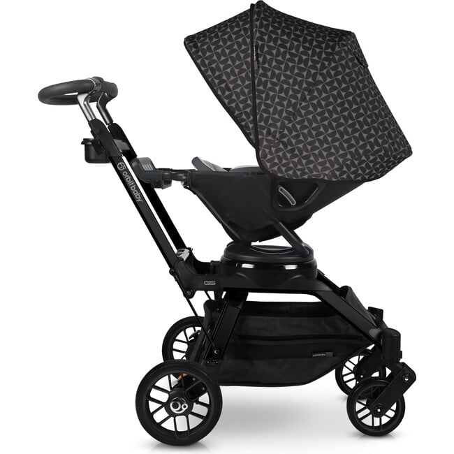 Stroller Canopy, Mosaic Black - Stroller Accessories - 3