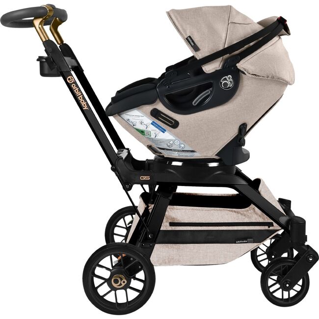 Stroll, Lounge & Ride Travel System, Black Luxe/Melange Flax - Travel Systems - 5