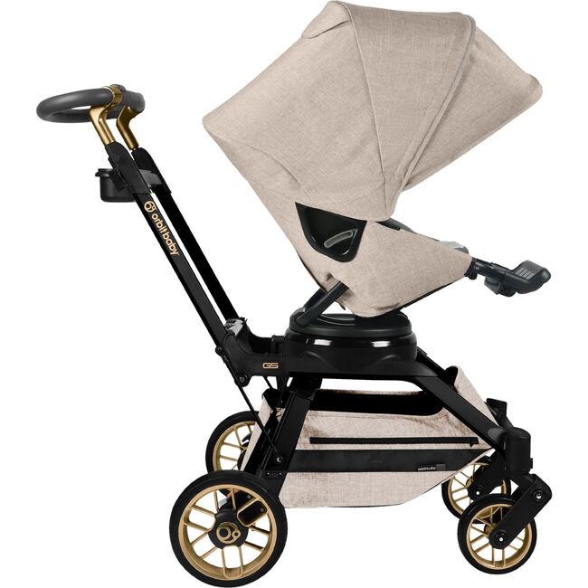 Stroll, Lounge & Ride Travel System, Black Luxe/Melange Flax - Travel Systems - 6