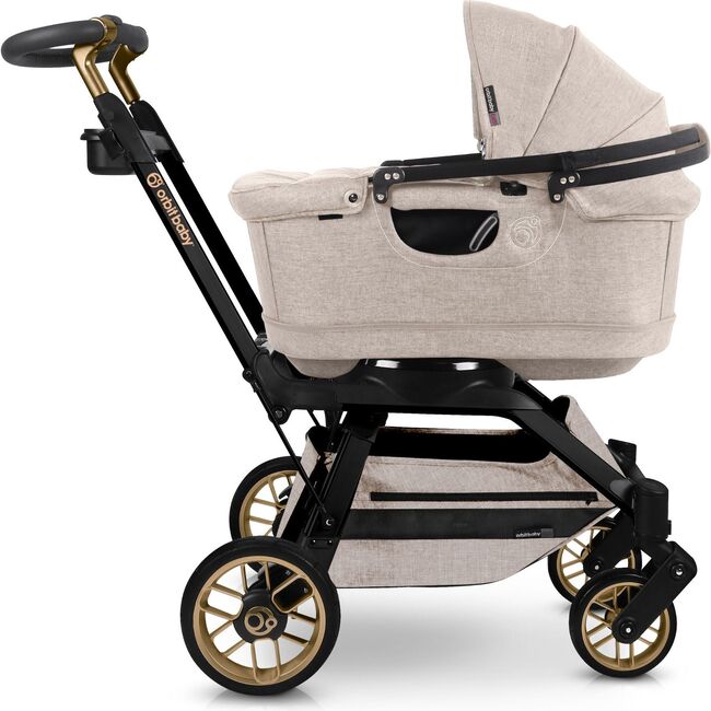 Stroll, Lounge & Ride Travel System, Black Luxe/Melange Flax - Travel Systems - 7