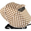 Stroller Canopy, Chestnut Check - Stroller Accessories - 4 - thumbnail