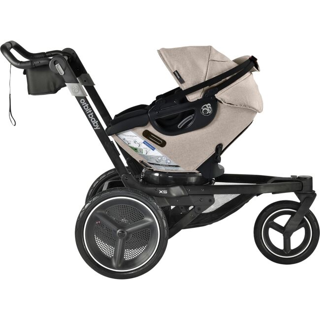 Jog & Ride Travel System, Black/Melange Flax