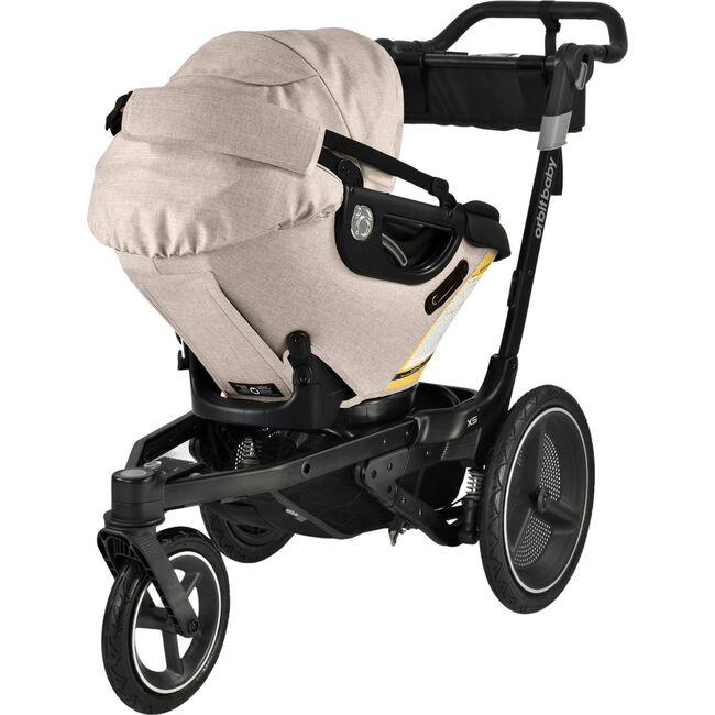 Jog, Lounge & Ride Travel System, Black/Melange Flax - Travel Systems - 6