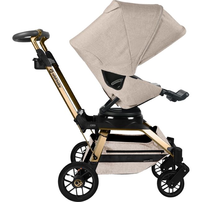 Stroll & Ride Travel System, Gold/Melange Flax - Travel Systems - 6