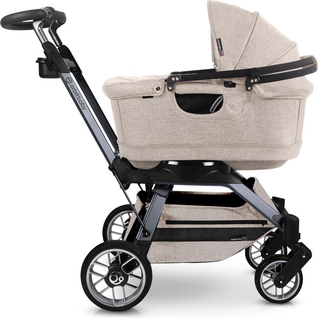 Stroll, Lounge & Ride Travel System, Titanium/Melange Flax - Travel Systems - 7