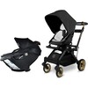 Stroll & Ride Travel System, Black Luxe/Black Merino - Travel Systems - 1 - thumbnail