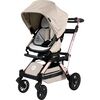 G5 Stroller, Rose Gold/Melange Flax - Single Strollers - 1 - thumbnail