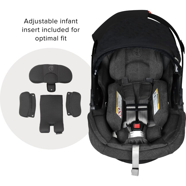 Stroll & Ride Travel System, Black Luxe/Black Merino - Travel Systems - 3