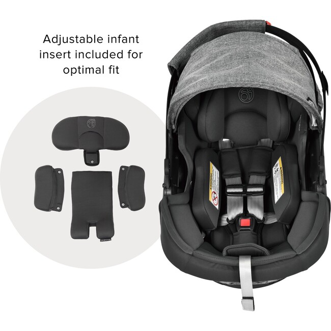 Stroll & Ride Travel System, Black Luxe/Melange Grey - Travel Systems - 3
