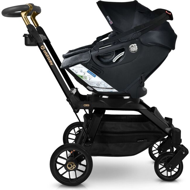 Stroll, Lounge & Ride Travel System, Black Luxe/Black Merino - Travel Systems - 5