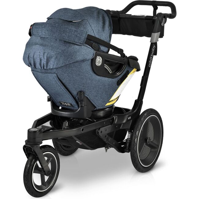 Jog, Lounge & Ride Travel System, Black/Melange Navy - Travel Systems - 5