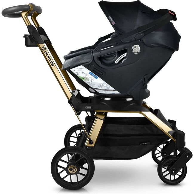 Stroll, Lounge & Ride Travel System, Gold/Black Merino - Travel Systems - 5