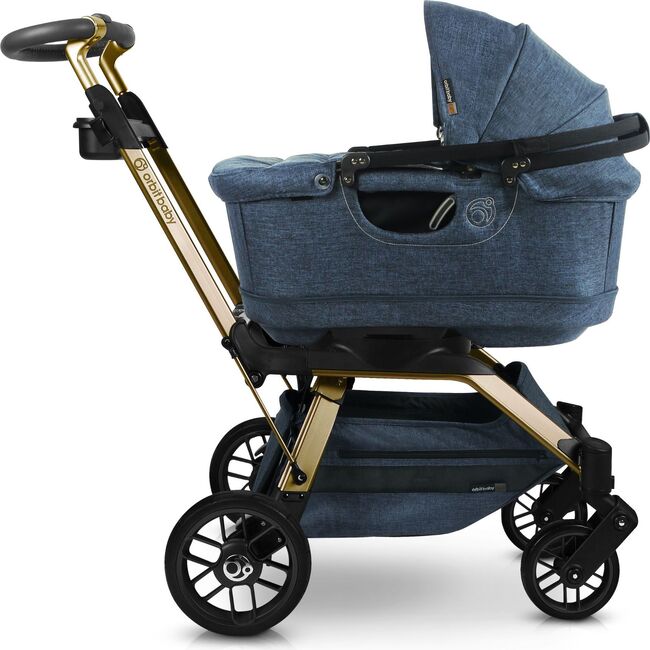 Stroll, Lounge & Ride Travel System, Gold/Melange Navy - Travel Systems - 7
