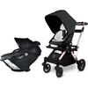 Stroll & Ride Travel System, Rose Gold/Black Merino - Travel Systems - 1 - thumbnail