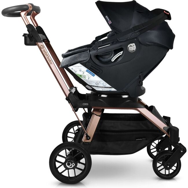 Stroll, Lounge & Ride Travel System, Rose Gold/Black Merino - Travel Systems - 5