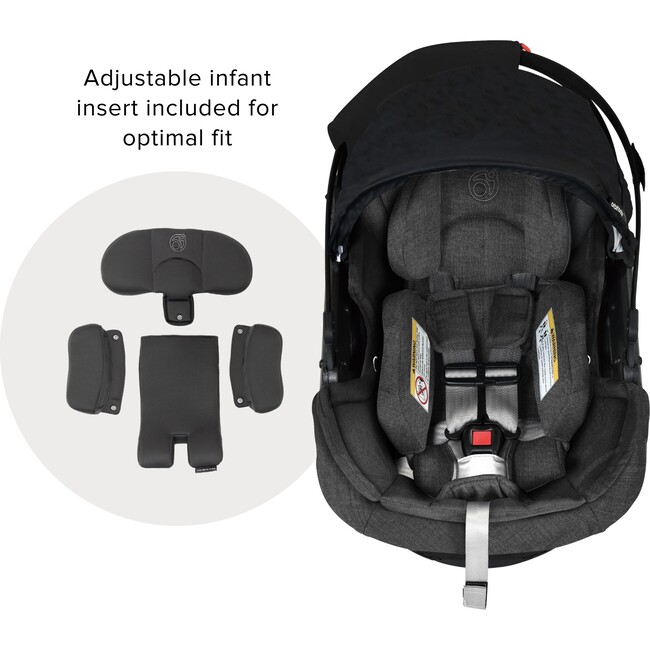 Stroll & Ride Travel System, Black/Black Merino - Travel Systems - 3