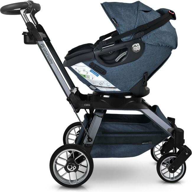 Stroll, Lounge & Ride Travel System, Titanium/Melange Navy - Travel Systems - 5