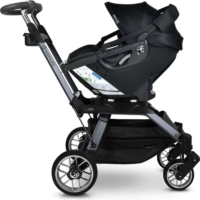 Stroll, Lounge & Ride Travel System, Titanium/Black Merino - Travel Systems - 5