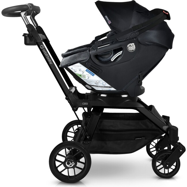 Stroll & Ride Travel System, Black/Black Merino - Travel Systems - 5
