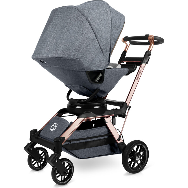 G5 Stroller, Rose Gold/Melange Grey - Single Strollers - 4