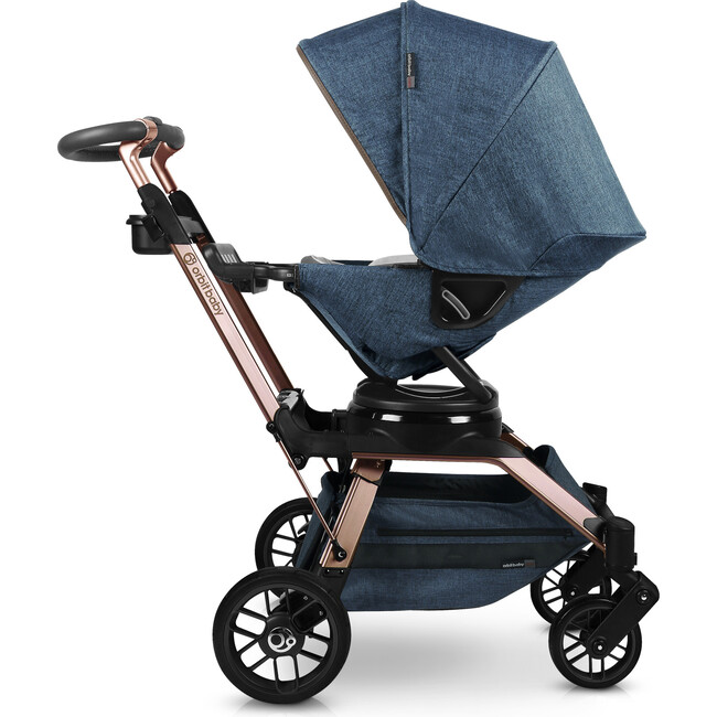G5 Stroller, Rose Gold/Melange Navy - Single Strollers - 3
