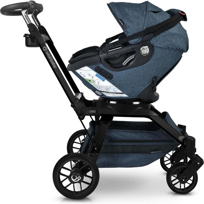 Stroll, Lounge & Ride Travel System, Black/Melange Navy - Travel Systems - 5