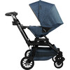 G5 Stroller, Black/Melange Navy - Single Strollers - 3