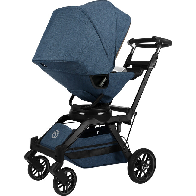 G5 Stroller, Black/Melange Navy - Single Strollers - 4