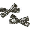 LuluLuvs Skinny Ribbon Pigtail Bows, Liberty of London Olive Floral (Organic) - Hair Accessories - 1 - thumbnail