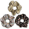 LuluLuvs Scrunchies, Liberty of London Brown/Mustard Florals Bundle Set - Scrunchies - 1 - thumbnail