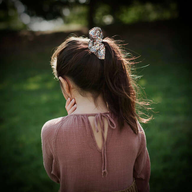 LuluLuvs Scrunchies, Liberty of London Brown/Mustard Florals Bundle Set - Scrunchies - 4