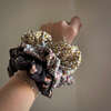LuluLuvs Scrunchies, Liberty of London Brown/Mustard Florals Bundle Set - Scrunchies - 5