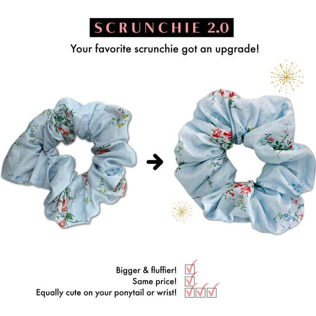 LuluLuvs Scrunchies, Liberty of London Burgundy/Pink/Black Florals Bundle Set - Scrunchies - 6