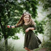 LuluLuvs Liberty of London Bow Headband, Olive/Pink Floral - Headbands - 2 - thumbnail