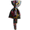 LuluLuvs Liberty of London Bow Headband, Olive/Pink Floral - Headbands - 3 - thumbnail