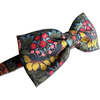 LuluLuvs Liberty of London Bow Headband, Olive/Pink Floral - Headbands - 5 - thumbnail