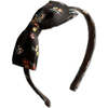LuluLuvs Liberty of London Bow Headband, Brown Floral - Headbands - 1 - thumbnail