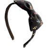 LuluLuvs Liberty of London Bow Headband, Brown Floral - Headbands - 4 - thumbnail