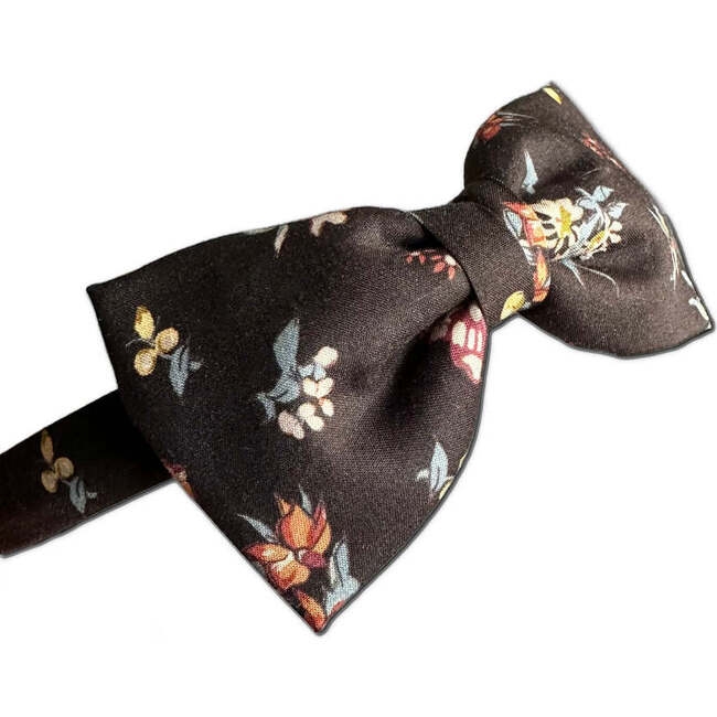 LuluLuvs Liberty of London Bow Headband, Brown Floral - Headbands - 5