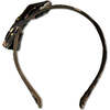 LuluLuvs Liberty of London Bow Headband, Brown Floral - Headbands - 6 - thumbnail